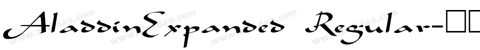 AladdinExpanded Regular字体转换